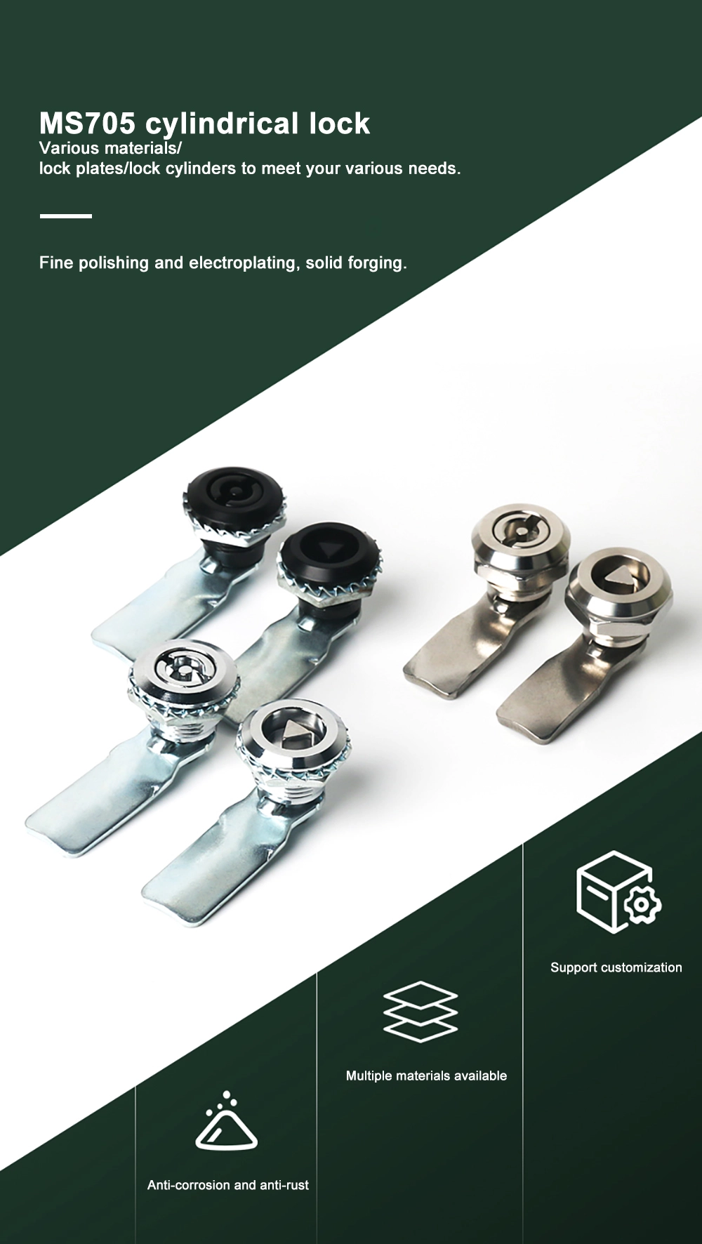 Triangle Lock Electric Cabinet Door Lock